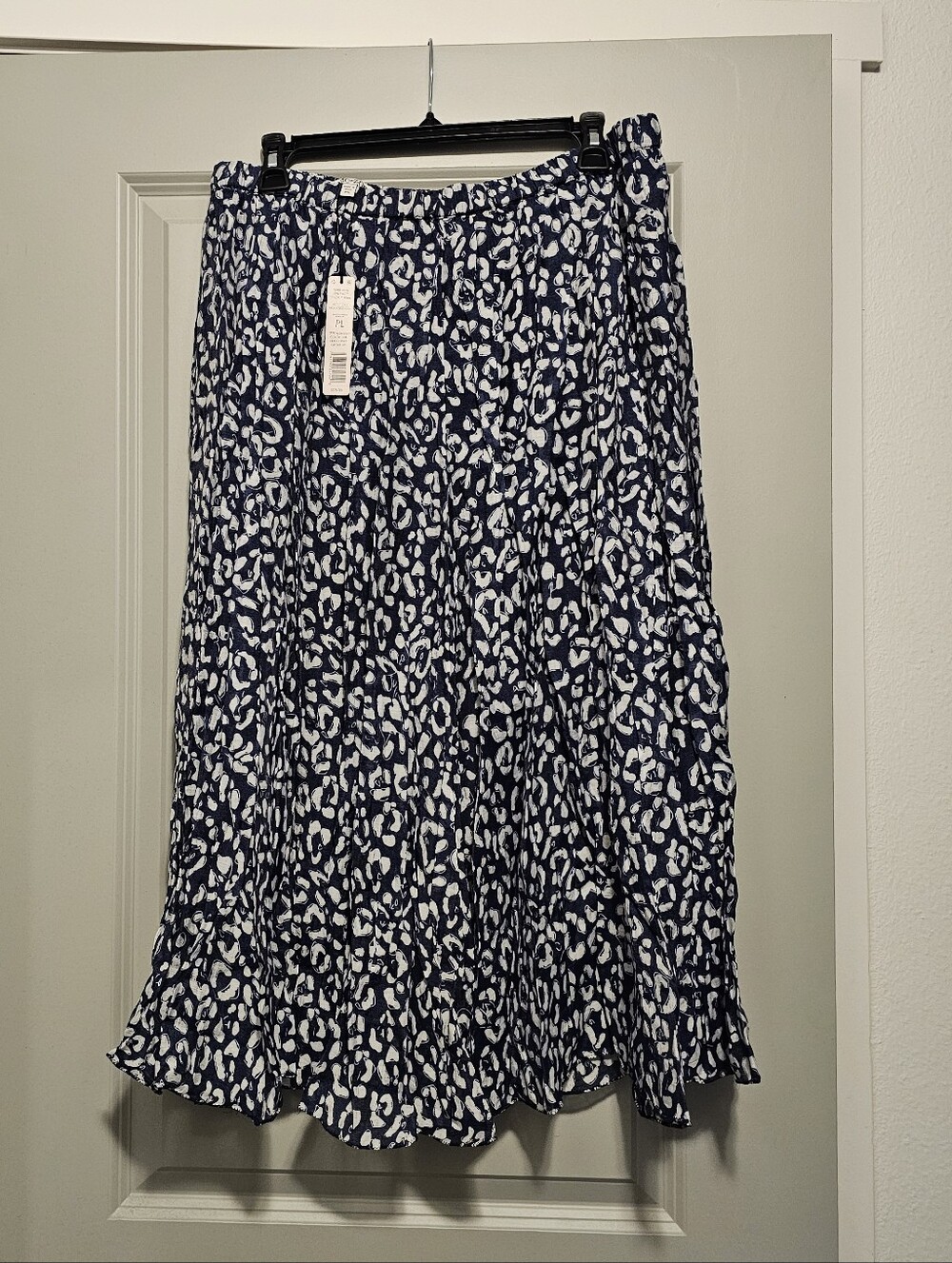 Leopard Sketch Crinkle Skirt PL